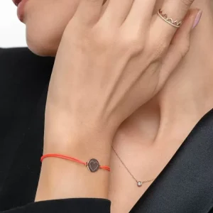 Freundschaftsarmband Disc HEART, 14 Karat Rosegold-LEAF Outlet