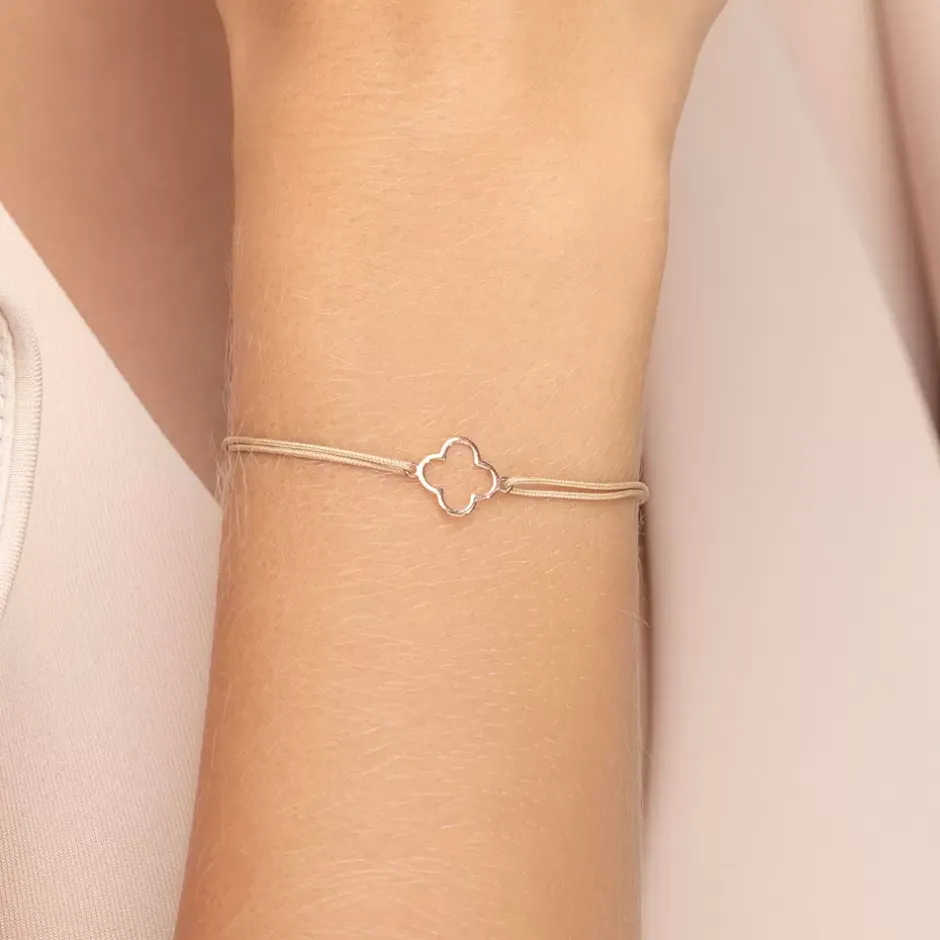 freundschaftsarmband_gent_1-4.webp Freundschaftsarmband GENTLE CLOVER, 14 Karat Rosegold-LEAF Outlet