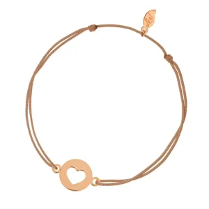 Freundschaftsarmband Heart, 14 Karat Rosegold-LEAF Best