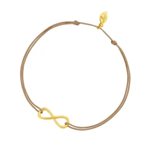 Freundschaftsarmband INFINITY, 14 Karat Gelbgold-LEAF Outlet