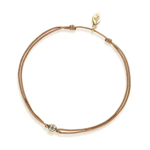 Freundschaftsarmband MY FIRST DIAMOND, 14 Karat Gelbgold-LEAF Discount