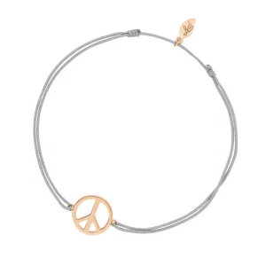Glücksarmband PEACE, 18 K Rosegold vegoldet,-LEAF Discount