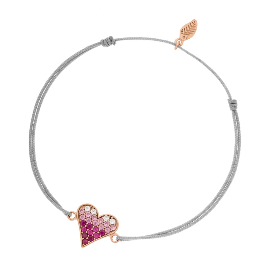 glcksarmband_pink_valenti_0-2.webp Glücksarmband Pink Valentine, 18 K Rosegold vergoldet,-LEAF Sale