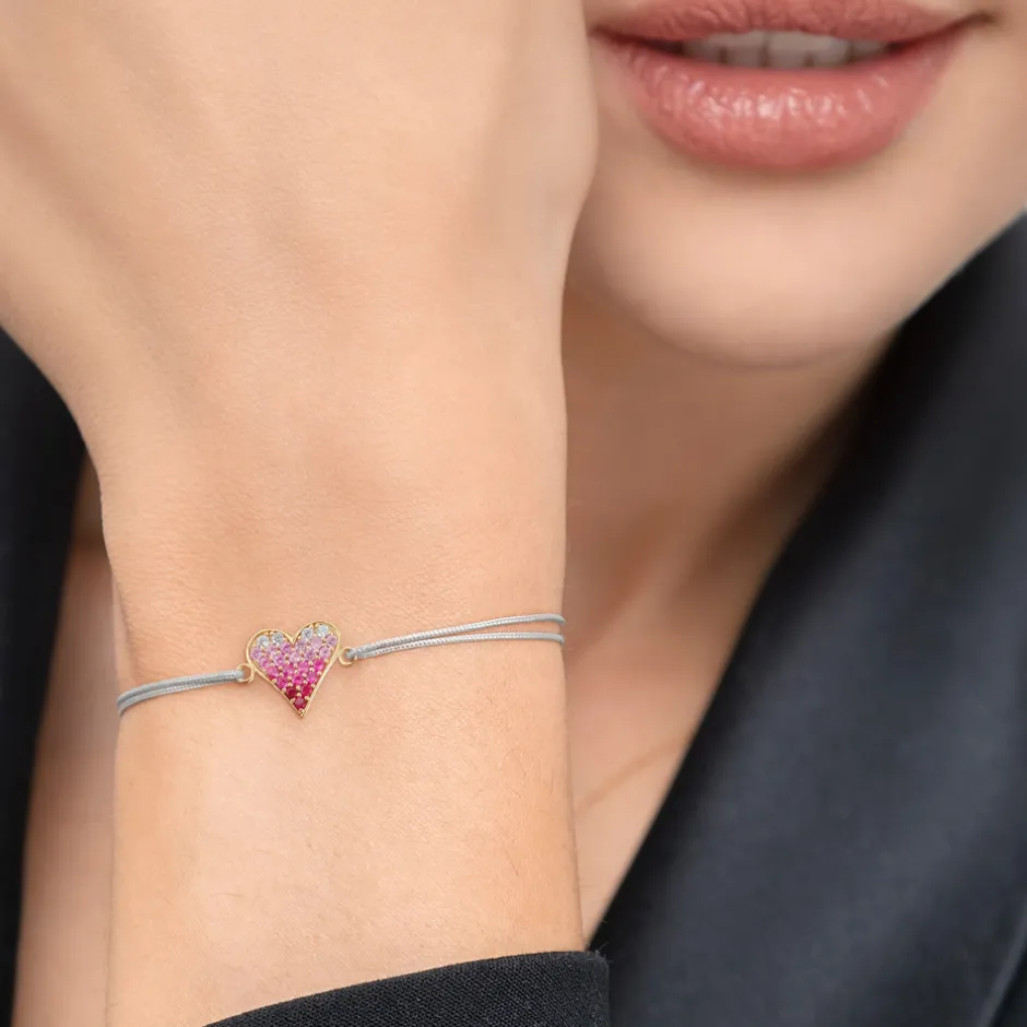 glcksarmband_pink_valenti_2-2.webp Glücksarmband Pink Valentine, 18 K Rosegold vergoldet,-LEAF Sale