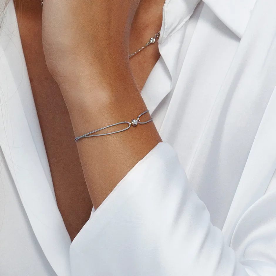 glcksarmband_pure_mit_per_2.webp Glücksarmband Pure mit Perle, 18 K Rosegold vergoldet,-LEAF Fashion