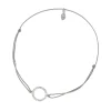 Glücksarmbändchen Circle Zirkonia, Silber,-LEAF Online