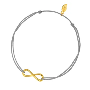 Glücksarmbändchen Infinity, Gelbgold vergoldet,-LEAF New