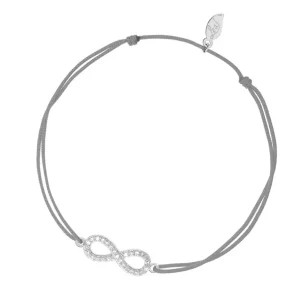 Glücksarmbändchen Infinity Zirkonia, Silber,-LEAF Discount