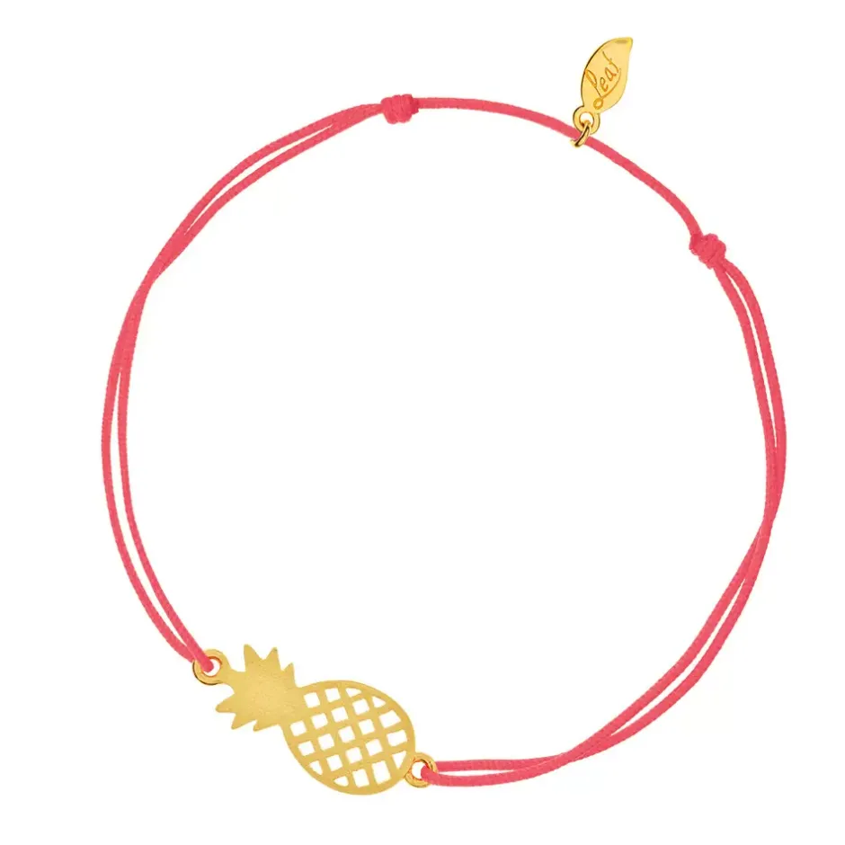 glcksbndchen_ananas_gelbg_2.webp Glücksbändchen Ananas, Gelbgold vergoldet-LEAF Outlet