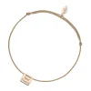 Glücksbändchen "Best Friend", 18 K Rosegold vergoldet,-LEAF Discount