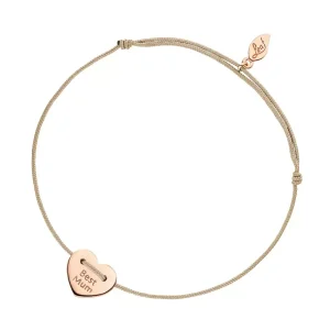 Glücksbändchen "Best Mum", 18 K Rosegold vergoldet,-LEAF Best
