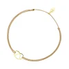 Glücksbändchen "Brezn", 18 K Gelbgold vergoldet,-LEAF Fashion