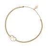 Glücksbändchen "Brezn", 18 K Rosegold vergoldet,-LEAF Clearance