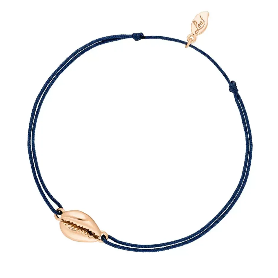 glcksbndchen_cowrie_shell_0.webp Glücksbändchen Cowrie Shell, 18 K Rosegold vergoldet,-LEAF Outlet