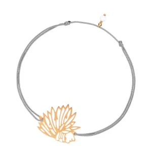 Glücksbändchen Ethno, 18 K Rosegold,-LEAF Fashion