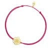 Glücksbändchen Flower of Life, 18K Gelbgold vergoldet, Fuchisa-LEAF Fashion