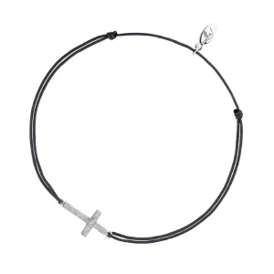 Glücksbändchen Kreuz, 925 Sterlingsilber,-LEAF Outlet