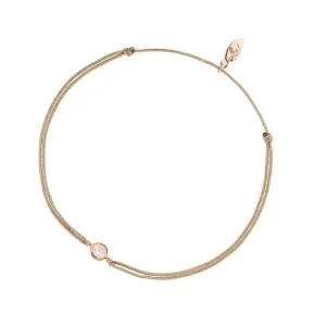 Glücksbändchen Pure, 18 K Rosegold vergoldet,-LEAF New
