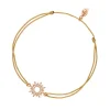 Glücksbändchen Sparkling Sun, 18 K Roségold vergoldet,-LEAF Clearance