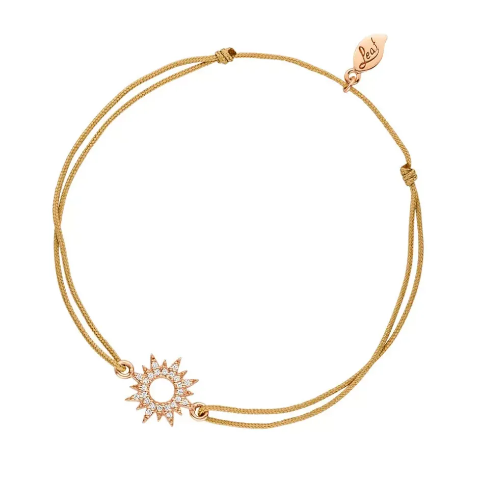 glcksbndchen_sparkling_su_0.webp Glücksbändchen Sparkling Sun, 18 K Roségold vergoldet,-LEAF Clearance