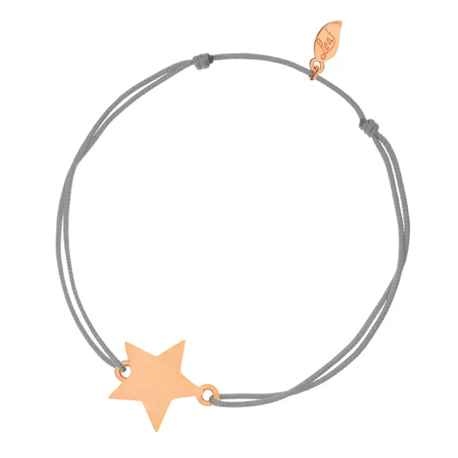 glcksbndchen_stardisc_mat_0.webp Glücksbändchen Star-Disc, matt, Roségold vergoldet ,-LEAF Hot