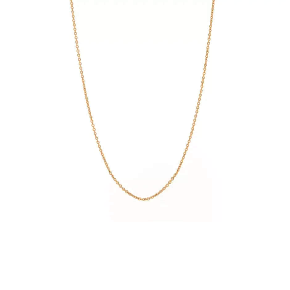 gliederhalskette____cm__k_0-1.webp Gliederhalskette, 40 - 45 cm, 18 Karat Rosegold vergoldet-LEAF Online