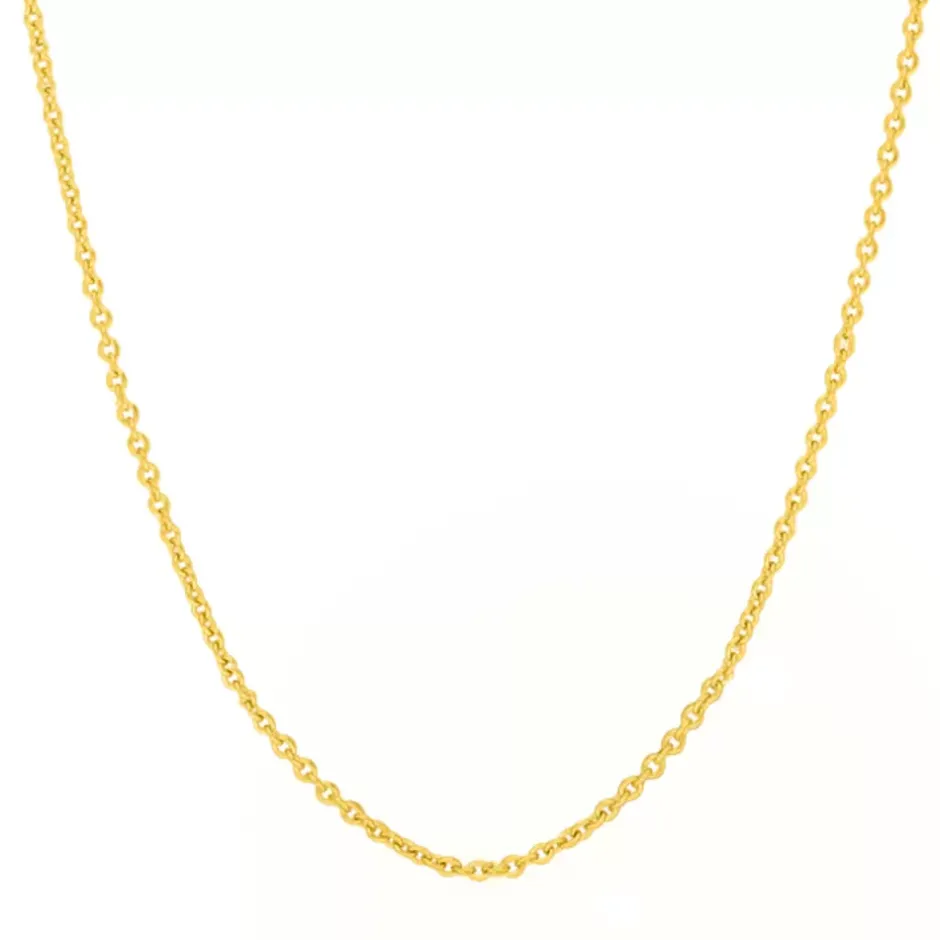 gliederhalskette____cm__k_1.webp Gliederhalskette, 40 - 45 cm, 18 Karat Gelbgold vergoldet-LEAF Sale