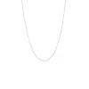 Gliederhalskette, 40 - 45 cm, 925 Sterlingsilber, rhodiniert-LEAF Fashion