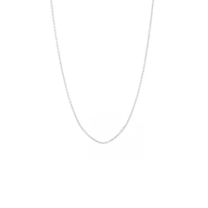 Gliederhalskette, 40 - 45 cm, 925 Sterlingsilber, rhodiniert-LEAF Fashion