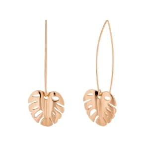 Halbcreole Monstera , 18 K Rosegold vergoldet-LEAF Discount