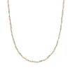 Halskette Amazonit, 18 Karat Rosegold vergoldet-LEAF Sale