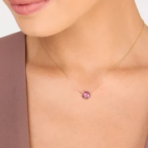 Halskette Amethyst, 14 Karat Gelbgold-LEAF Clearance