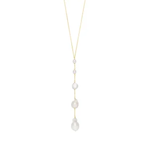 Halskette Barock Pearls, 14 Karat Gelbgold-LEAF Fashion