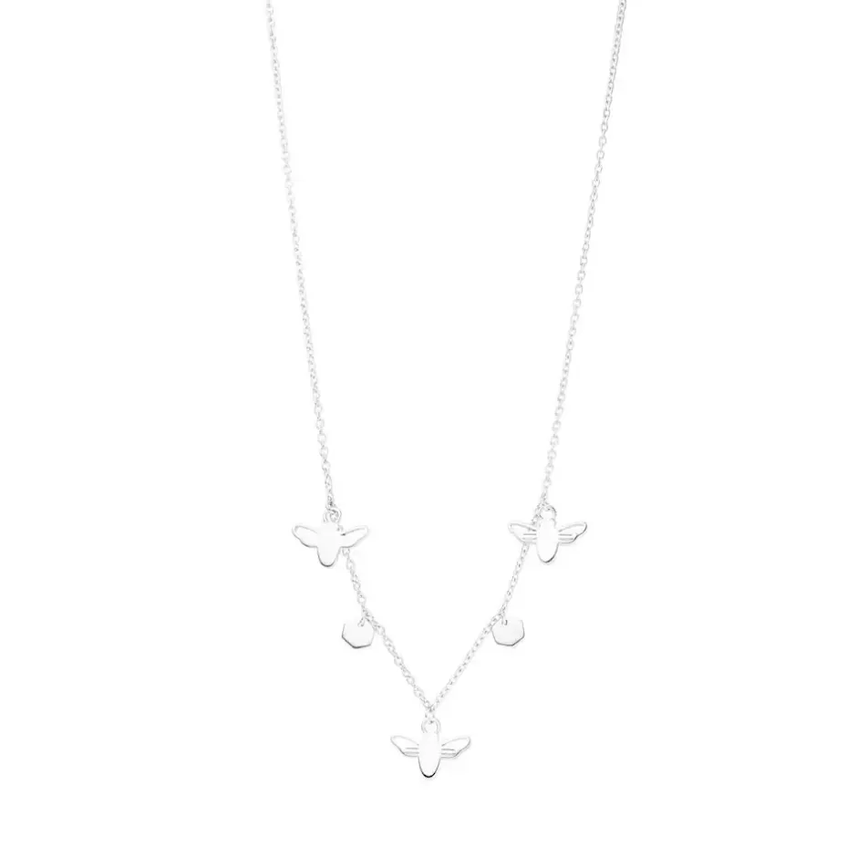 halskette_bee_happy_charm_0.webp Halskette Bee Happy Charms, 45cm, 925 Sterlingsilber-LEAF New
