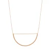 Halskette Big Semicircle, 18 Karat Rosegold vergoldet-LEAF Clearance