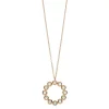 Halskette Bohemian, 18 Karat Rosegold vergoldet, Aqua Calzedon-LEAF Hot