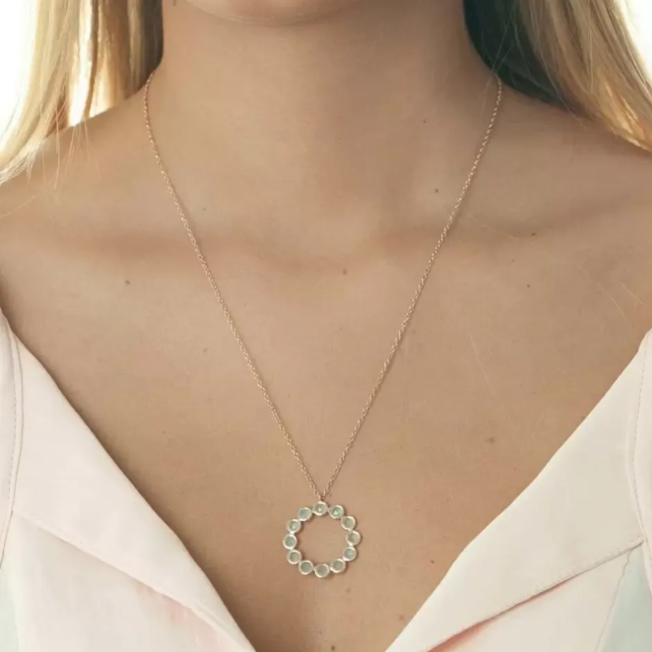 halskette_bohemian__karat_1.webp Halskette Bohemian, 18 Karat Rosegold vergoldet, Aqua Calzedon-LEAF Hot