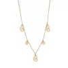 Halskette Brezn Charm, 18 Karat Rosegold vergoldet-LEAF Fashion