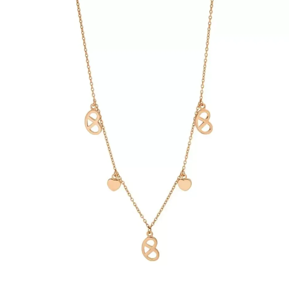 halskette_brezn_charm__ka_0-1.webp Halskette Brezn Charm, 18 Karat Rosegold vergoldet-LEAF Fashion