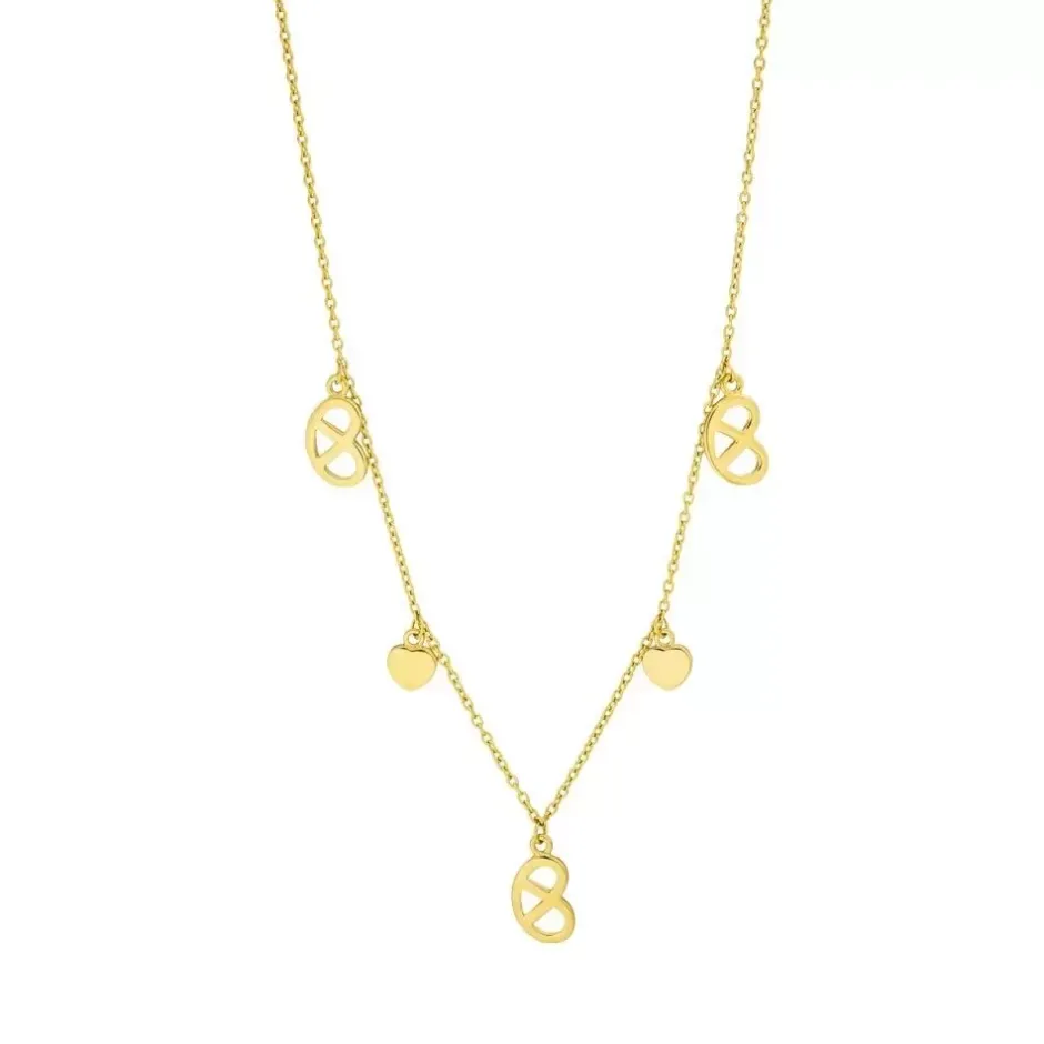 halskette_brezn_charm__ka_0.webp Halskette Brezn Charm, 18 Karat Gelbgold vergoldet-LEAF Sale