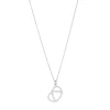 Halskette Brezn mit Zirkonia, 925 Sterlingsilber-LEAF Clearance