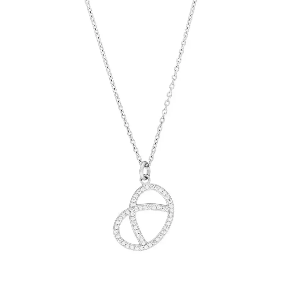 halskette_brezn_mit_zirko_3.webp Halskette Brezn mit Zirkonia, 925 Sterlingsilber-LEAF Clearance