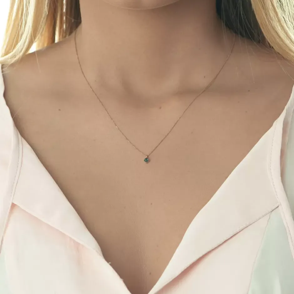 halskette_cabochon_blauer_1-2.webp Halskette Cabochon, Blauer Topas, 14 Karat Rosegold-LEAF Discount