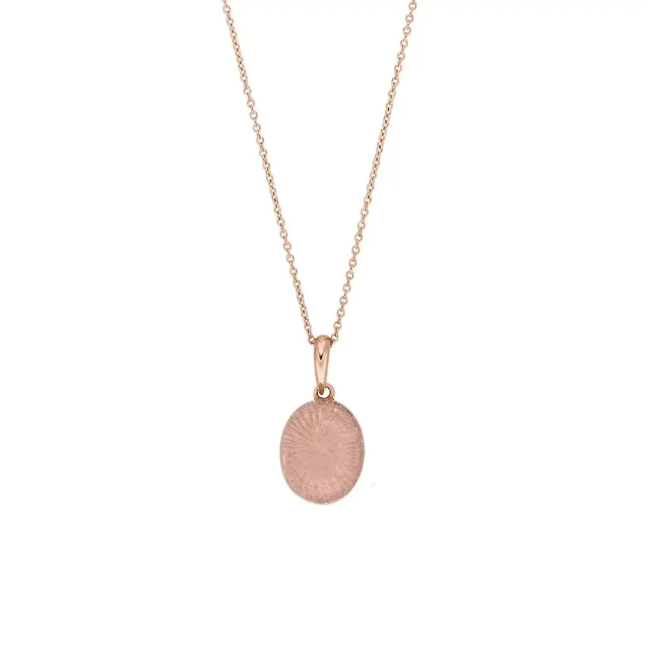 halskette_cabochon_ii__ka_2-1.webp Halskette Cabochon II, 14 Karat Rosegold, Rosenquarz-LEAF Discount
