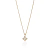 Halskette Cabochon, Mondstein, 14 Karat Rosegold-LEAF Hot