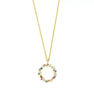 Halskette CANDY, 18 Karat Gelbgold vergoldet-LEAF Outlet