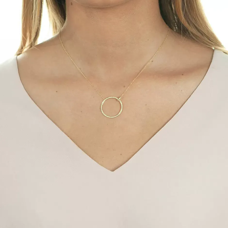 halskette_circle_gro_mit__3.webp Halskette Circle Groß mit Diamanten, 18 Karat Gelbgold-LEAF Discount