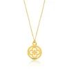 Halskette Clover, 14 Karat Gelbgold-LEAF Hot