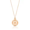 Halskette Clover, 14 Karat Rosegold-LEAF Online