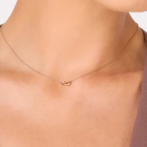 Halskette ETERNAL TOUCH, 14 Karat Rosegold-LEAF Outlet